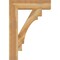 Ekena Millwork Merced Block Rough Sawn Bracket, Western Red Cedar, 6"W x 28"D x 40"H BKT06X28X40MRC05RWR - alternate 4